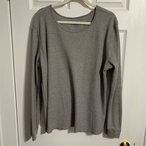 Grey long sleeve thermal t shirt